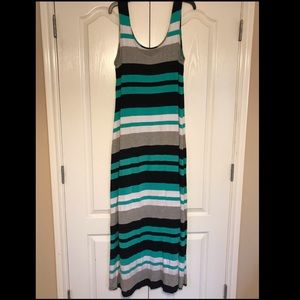 Merona Striped Maxi Dress
